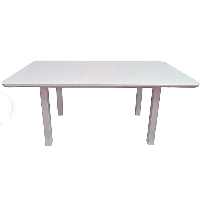 Masa extensibila pentru bucatarie si living DM2S Varus, MDF Furniruit, lemn masiv, 6 persoane, 180-140x80x76 cm, alb [5]