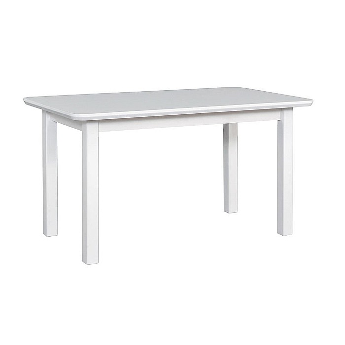 Masa extensibila pentru bucatarie si living DM2S Varus, MDF Furniruit, lemn masiv, 6 persoane, 180-140x80x76 cm, alb [1]