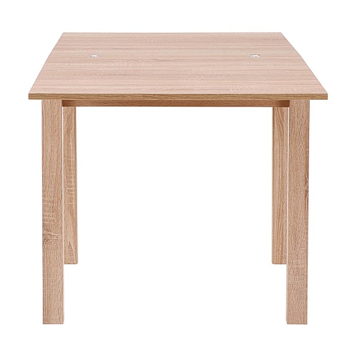 Masa living extensibila HM Gracjan, PAL Laminat, cant ABS, 80-160x80x76 cm, 6 persoane, stejar sonoma [2]