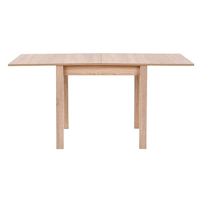 Masa living extensibila HM Gracjan, PAL Laminat, cant ABS, 80-160x80x76 cm, 6 persoane, stejar sonoma [3]