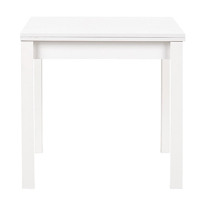 Masa living extensibila HM Gracjan, PAL Laminat, cant ABS, 80-160x80x76 cm, 6 persoane, alb [5]