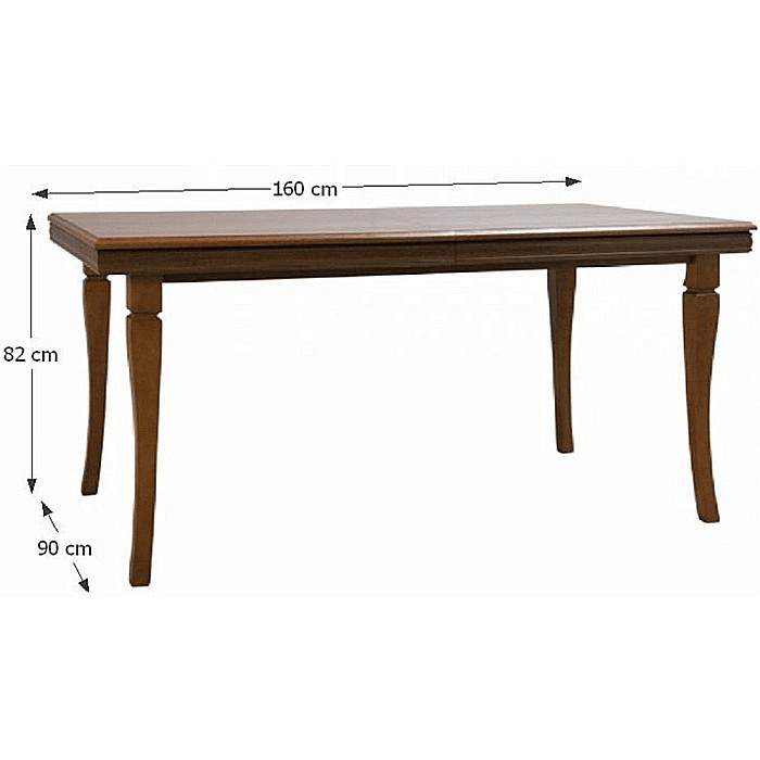 Masa living extensibila VM, Pal melaminat, 8 persoane, 160-203x90x82 cm, Nuc [4]