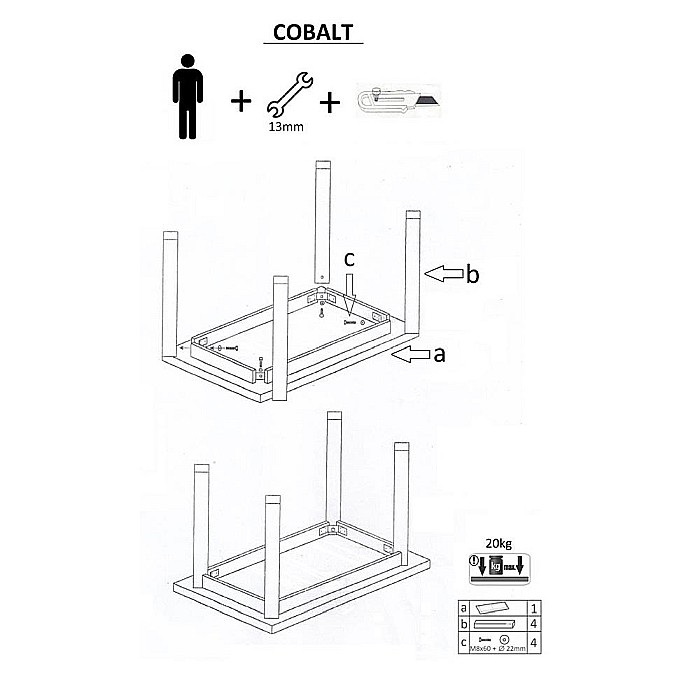 Masa living HM Cobalt stejar wotan/negru [9]