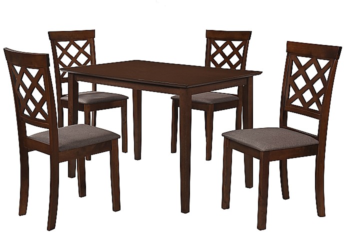 Masa living si bucatarie Bali, MDF Furniruit, structura lemn masiv, 4 persoane, 112x72x74 cm, nuc [7]