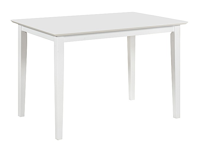 Masa living si bucatarie Bali, MDF, structura lemn masiv, 4 persoane, 112x72x74 cm, alb [4]