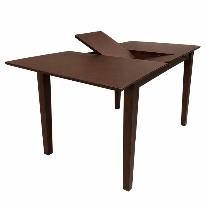 Masa living si bucatarie extensibila Miami, MDF, structura lemn masiv, 6 persoane, 120/150 x 80 x 73.8 cm, nuc [9]