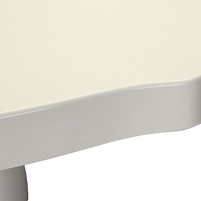 Masa living si bucatarie extensibila SB Fan, MDF Furniruit, structura lemn masiv, 4 persoane, 100-133,5x99x74 cm, alb [9]