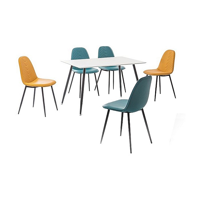 Masa living SL Floro alb - negru [1]
