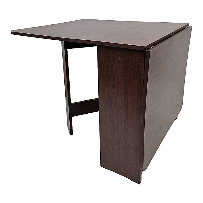 Masa plianta MD1, bucatarie si living, Pal Melaminat, colturi rotunjite, 6 persoane, 160x80x75 cm, wenge [3]
