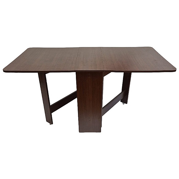 Masa plianta MD1, bucatarie si living, Pal Melaminat, colturi rotunjite, 6 persoane, 160x80x75 cm, wenge [2]