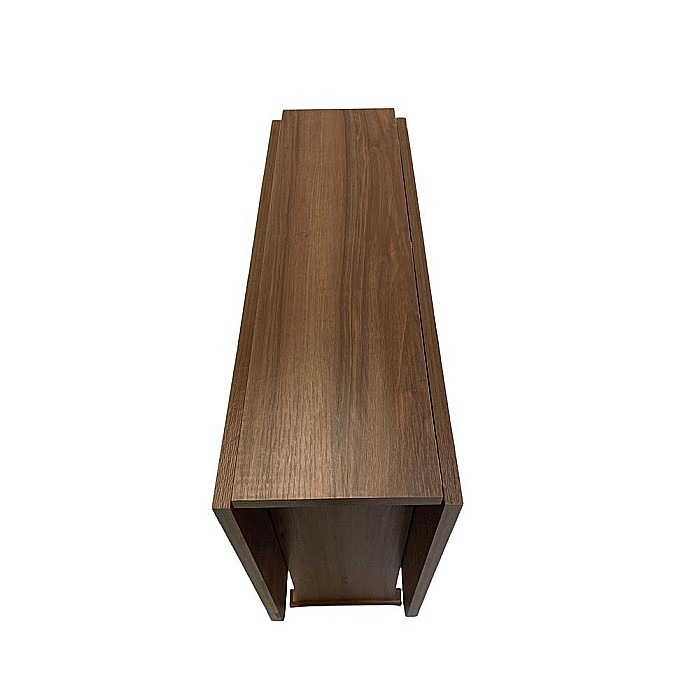 Masa plianta Practic, bucatarie si living, Pal Melaminat, insertii lemn masiv, 6 persoane, colturi rotunjite, 120x74x75 cm, fag [3]