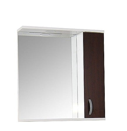 Oglinda baie cu dulap GN0001, dreptunghiulara, PAL Lucios, iluminare led, 3 rafturi, 60 cm, alb [3]
