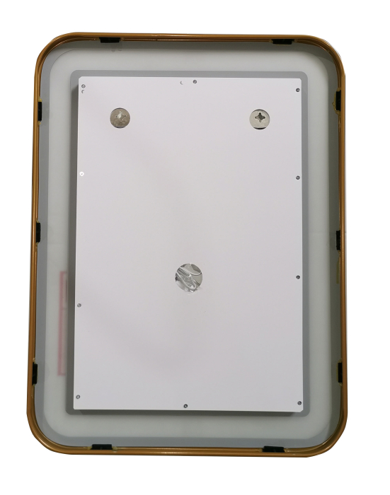 Oglinda baie GNMD41 cu iluminare LED, dezaburire, 60 cm, suspendata, auriu [3]