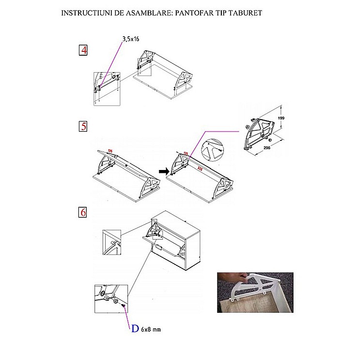 Pantofar tip Taburete Miko stejar [9]