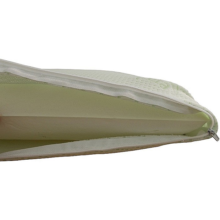 Perna Clasica Memory Aloe Vera, 42x72x12 cm, husa microfibra detasabila, lavabila la 40°C [5]