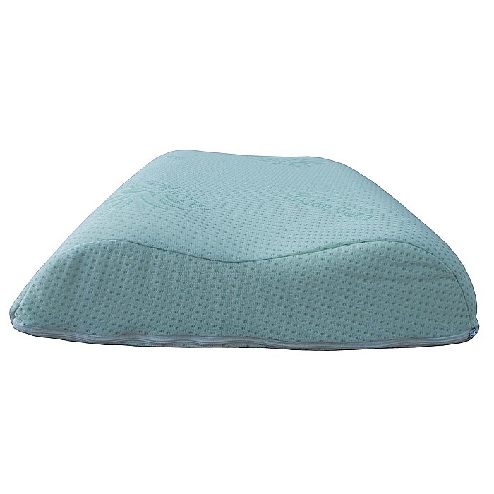 Perna Ergonomica Memory Aloe Vera, 42x72x12 cm, sustinere ortopedica, husa detasabila, lavabila la 40°C [3]