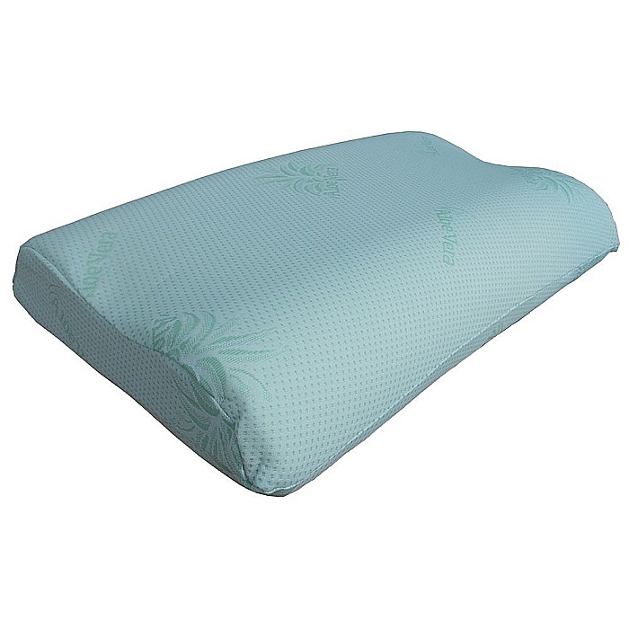 Perna Ergonomica Memory Aloe Vera, 42x72x12 cm, sustinere ortopedica, husa detasabila, lavabila la 40°C [2]