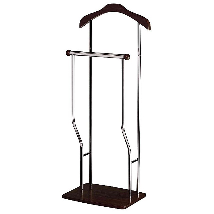 Portmantou dublu, tip valet, SL Greg, depozitare haine, cromat, lemn, 107 cm, wenge [1]