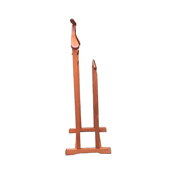Portmantou suport haine, tip valet, dublu, din lemn masiv, 102 cm, cires [4]