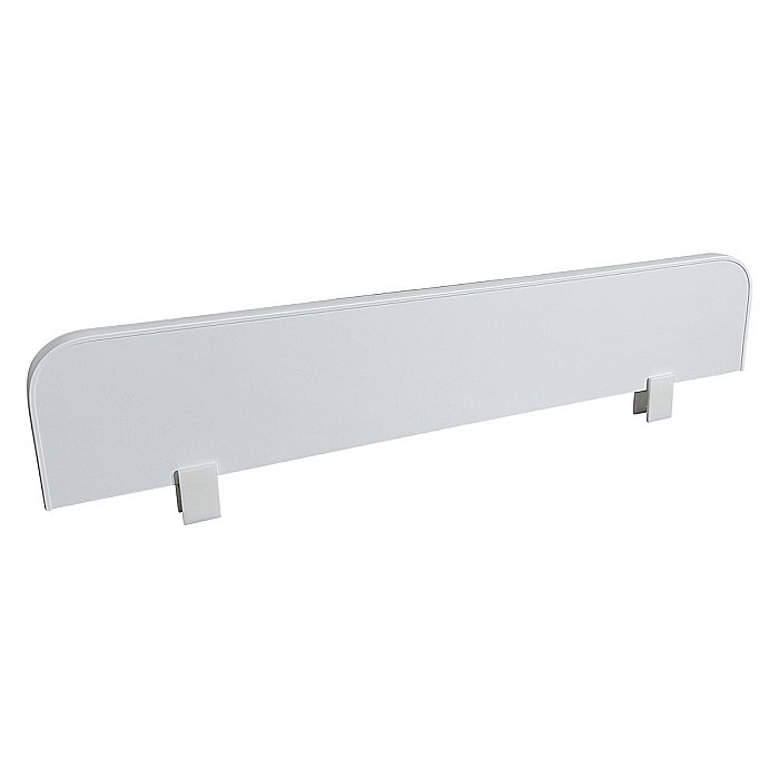 Protectie laterala pentru pat copii detasabila, cu cleme, Pal Melaminat, 70x14 cm, alb [1]