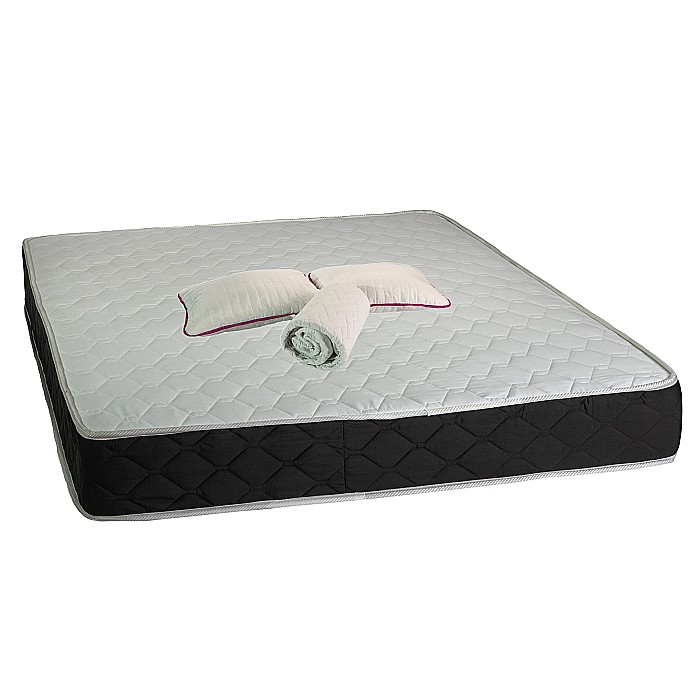 Saltea cu arcuri Superortopedica Luna 140x200x20 cm, plasa de arcuri Bonell, sistem de aerisire perimetral, Saltsib, Pachet textile Avantaj, 2 perne matlasate, 50x70cm, husa hipoalergenica, lavabila la 95°C si pilota iarna 180x200cm [2]