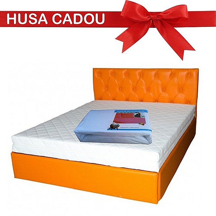 Saltea cu spuma, Mercur Comfort Flex Plus 140x200x20cm, fermitate mediu spre tare, hipoalergenica, husa detasabila, Saltsib [2]