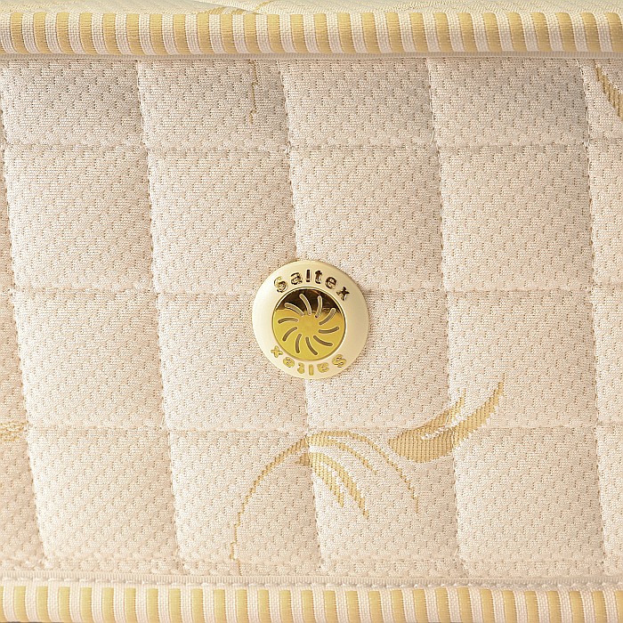 Saltea ortopedica cu arcuri, Super Ortopedica Sofia, 60x120x20cm, fermitate medie, plasa arcuri tip Bonell, fata vara-iarna, sistem aerisire cu butoni, Saltex [6]