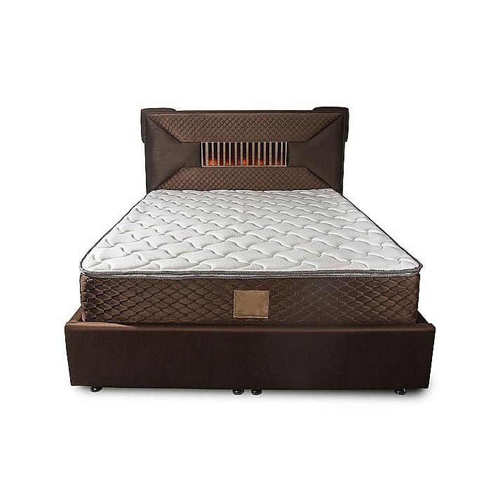 Saltea ortopedica, Lux Memory Piemond cu topper, 140x200x32cm, fermitate tare, cu plasa arcuri, memory foam 2,5 cm, husa matlasata, sistem de aerisire perimetral, greutate maxima sustinuta 120 kg/utilizator, Saltex [8]