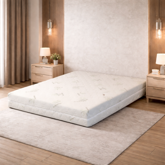 Saltea ortopedica Magic Micro One 160x200x25 cm, arcuri pocket, 7 zone confort, husa detasabila tricot, fermitate medie, Saltsib [5]