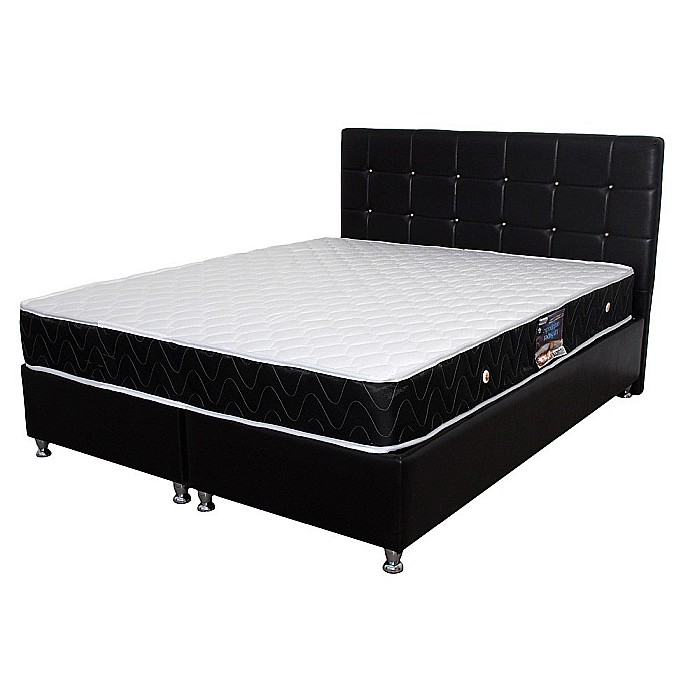 Saltea ortopedica, Praga 120x200x22 cm, cu plasa de arcuri tip Bonell, box spring system, fermitate medie, sistem de aerisire perimetral, Saltsib [4]
