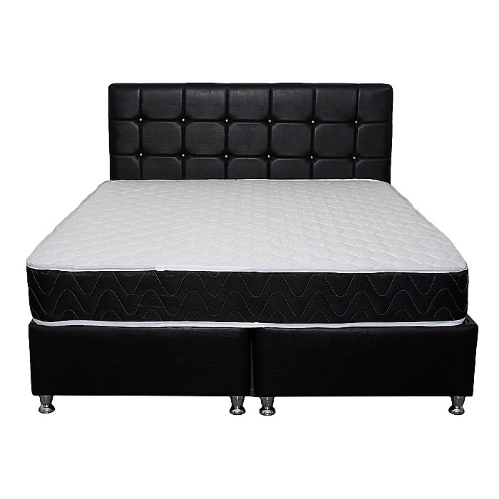 Saltea ortopedica, Praga 120x200x22 cm, cu plasa de arcuri tip Bonell, box spring system, fermitate medie, sistem de aerisire perimetral, Saltsib [5]