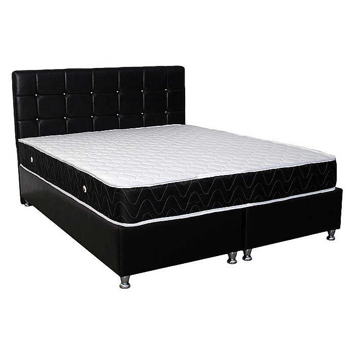 Saltea ortopedica, Praga 90x200x22 cm, cu plasa de arcuri tip Bonell, box spring system, fermitate medie, sistem de aerisire perimetral, Saltsib [4]