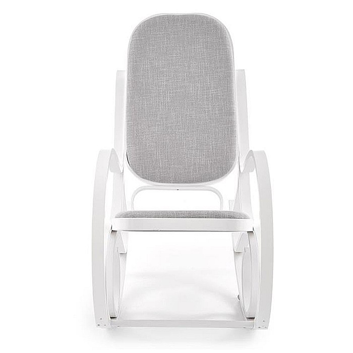 Scaun balansoar HM Max Bis Plus, textil, cadru lemn curbat, 90 kg, alb [3]