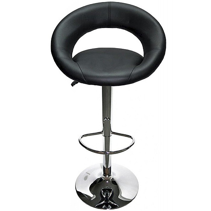 Scaun bar cu spatar ABS 151, rotativ, cadru cromat, inaltime reglabila, suport picioare, 100 kg [2]