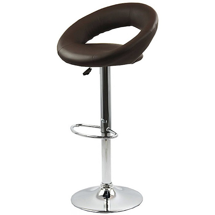 Scaun bar cu spatar ABS 151, rotativ, cadru cromat, inaltime reglabila, suport picioare, 100 kg [2]