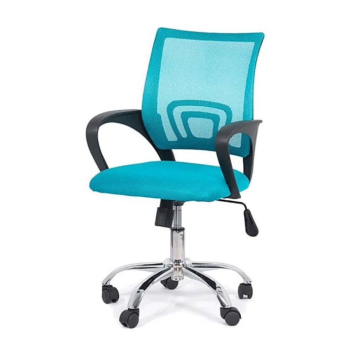 Scaun birou copii ergonomic OFF 619, mesh, baza cromata, inaltime reglabila, 80 kg [2]