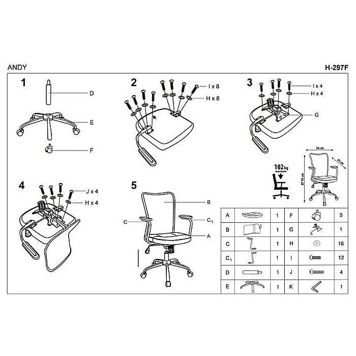 Scaun birou copii HM Andy, Mesh/Stofa, Ergonomic, Cadru metalic, Inaltime ajustabila, Mecanism de balans, 102 Kg, Roz [3]