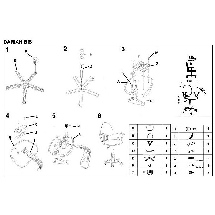 Scaun birou copii HM Darian Bis, Ergonomic, Cadru Polipropilena, Stofa, Inaltime ajustabila, 80 Kg, Gri [4]