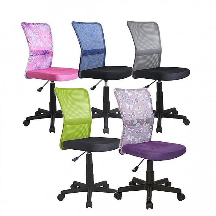 Scaun birou copii HM Dingo, Ergonomic, Cadru Polipropilena, Mesh, Inaltime ajustabila, 80 kg, 98x41x56 cm, Gri [3]