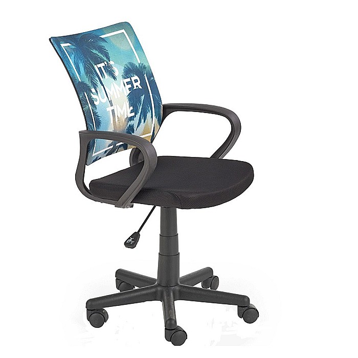 Scaun birou copii HM Hanoi, ergonomic, cu mesh, cadru polipropilena, inaltime reglabila, rotatie 360°, 100 kg, multicolor (resigilat) [2]