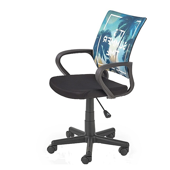 Scaun birou copii HM Hanoi, ergonomic, cu mesh, cadru polipropilena, inaltime reglabila, rotatie 360°, 100 kg, multicolor [1]