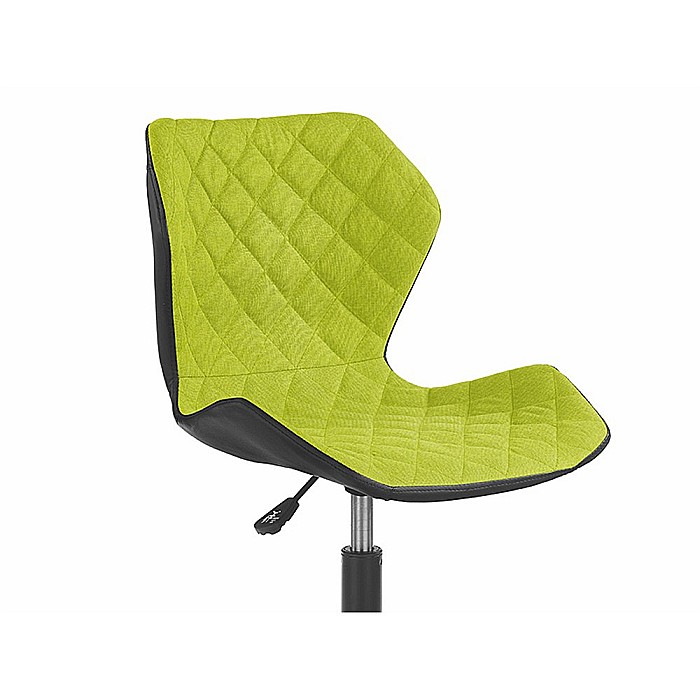 Scaun birou copii HM Matrix, Ergonomic, Cadru Cromat, Stofa/Piele ecologica, Roti pivotante, Inaltime reglabila, 100 Kg, Negru/Verde [3]