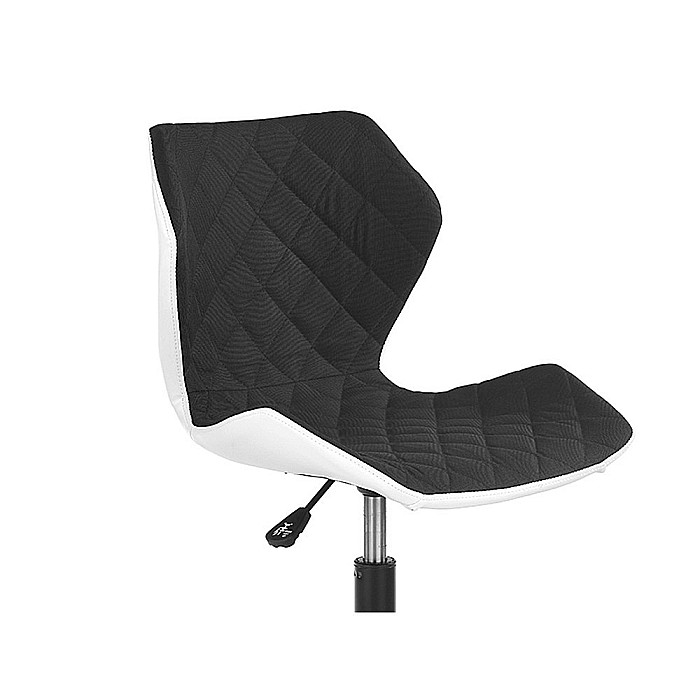 Scaun birou copii HM Matrix, Ergonomic, Cadru Metalic, Stofa/Piele ecologica, Inaltime ajustabila, 100 Kg, Alb/Negru [4]