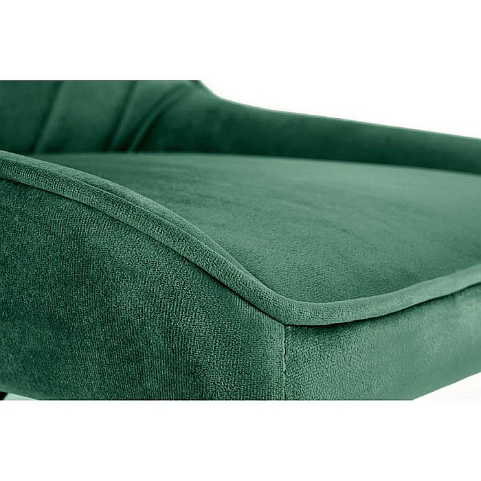 Scaun birou copii HM Rico, ergonomic, stofa tip catifea, cadru polipropilena, pivotant, inaltime reglabila, 100 kg, verde [7]