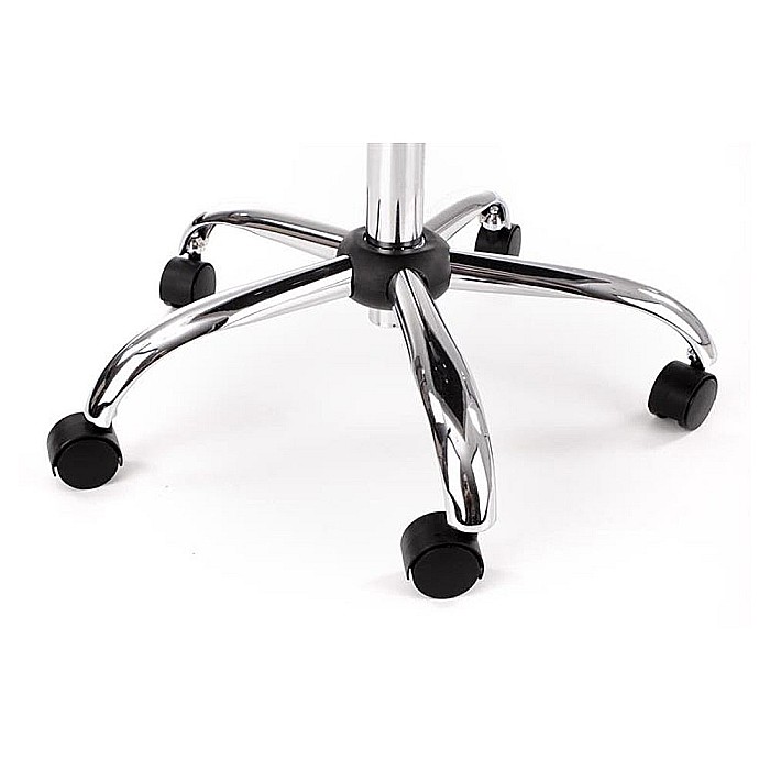Scaun birou copii HM Rico, ergonomic, stofa tip catifea, cadru polipropilena, 100 kg, gri [6]