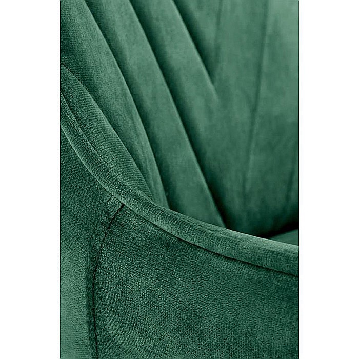 Scaun birou copii HM Rico, ergonomic, stofa tip catifea, cadru polipropilena, pivotant, inaltime reglabila, 100 kg, verde [6]