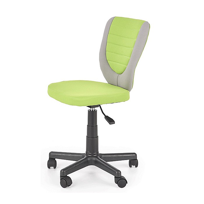 Scaun birou copii HM Toby, ergonomic, cadru polipropilena, rotativ, inaltime reglabila, 80 kg, gri/verde [1]