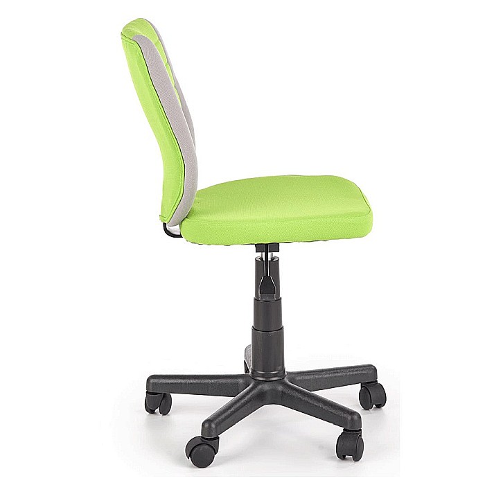 Scaun birou copii HM Toby, ergonomic, cadru polipropilena, rotativ, inaltime reglabila, 80 kg, gri/verde [4]