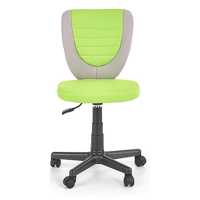 Scaun birou copii HM Toby, ergonomic, cadru polipropilena, rotativ, inaltime reglabila, 80 kg, gri/verde [2]