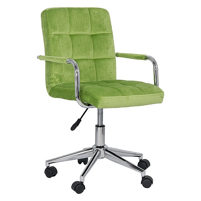 Scaun birou copii OFF 328V, ergonomic, catifea, inaltime reglabila, rotativ, 80 kg [1]